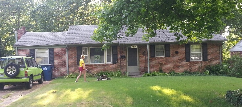 2017-07-12 Jane mowing the lawn.jpg